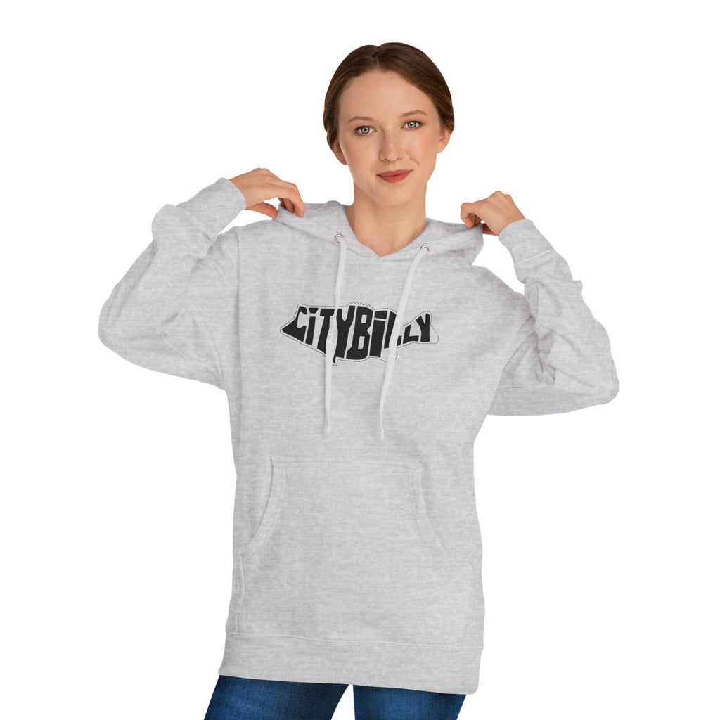 CityBilly Logo Hoodie - Gray/ Black