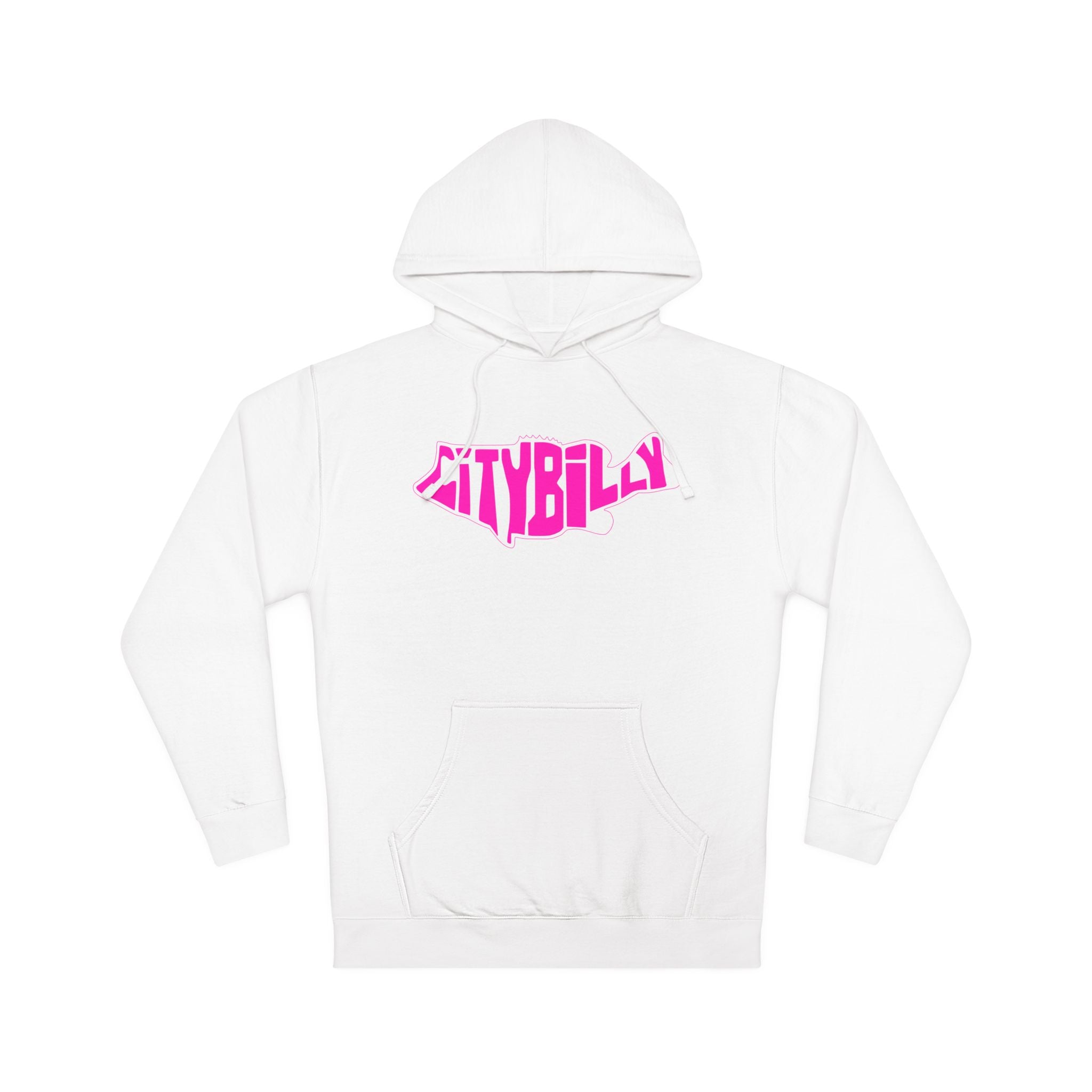 CityBilly Logo Hoodie - White / Pink