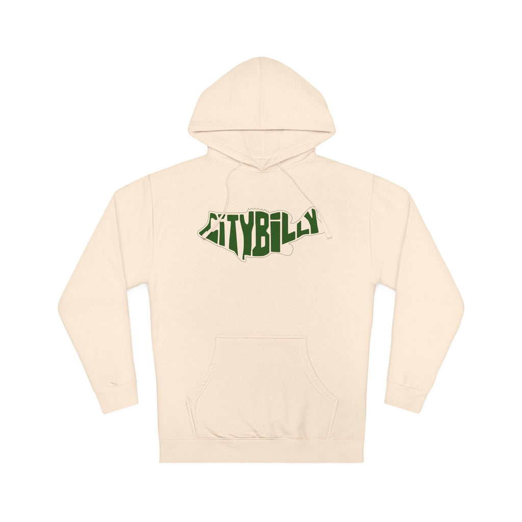 CityBilly Logo Hoodie - Bone / OD Green