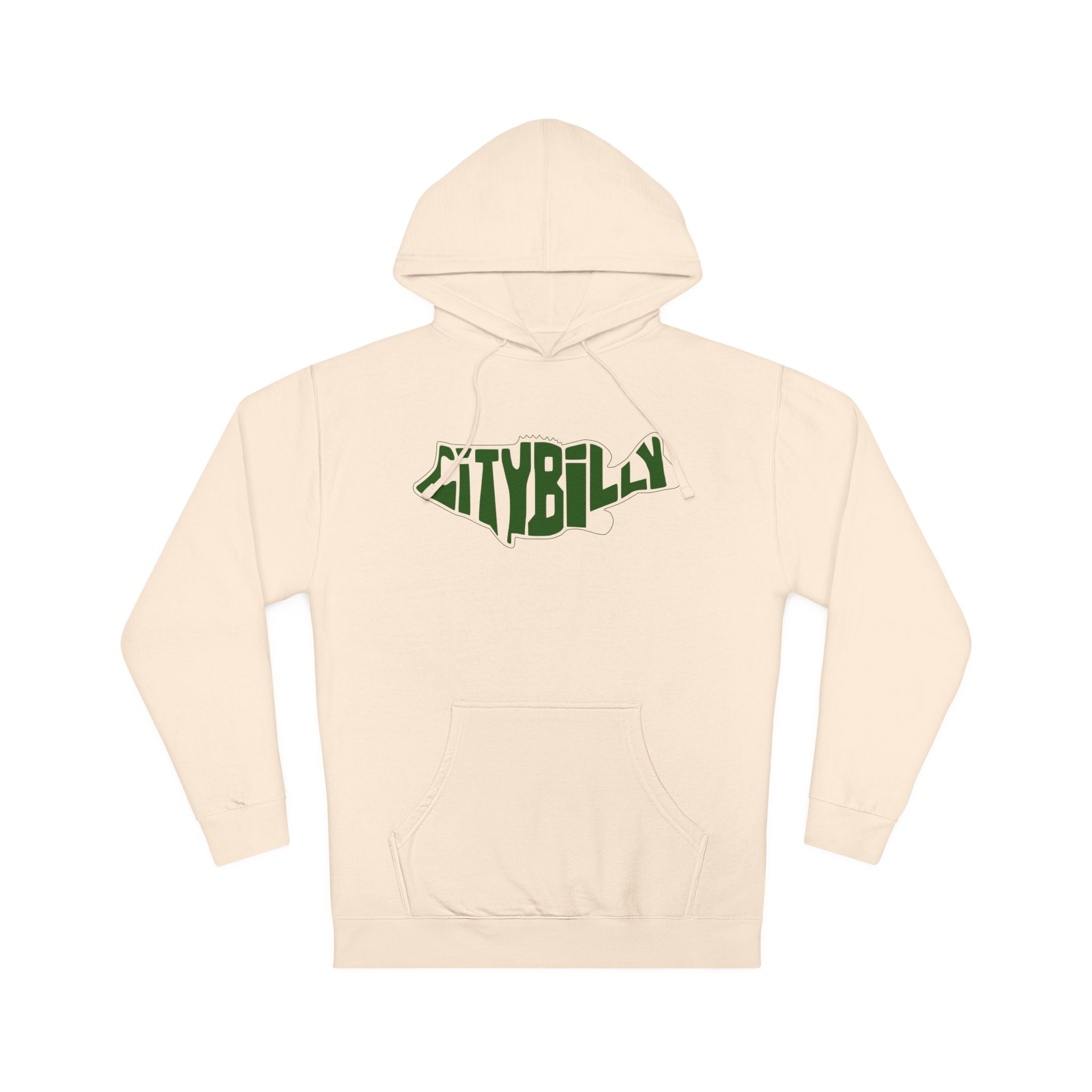 CityBilly Logo Hoodie - Bone / OD Green