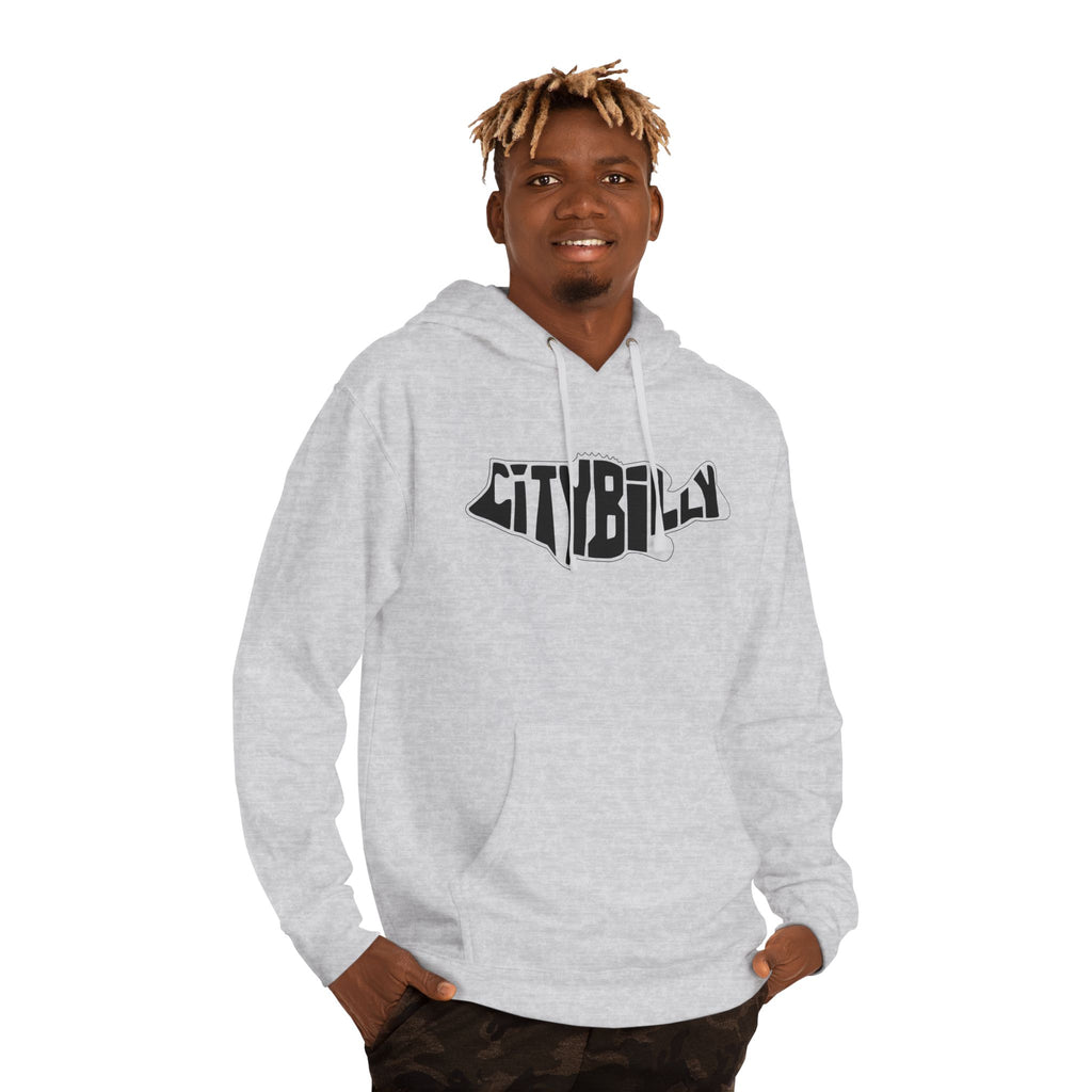CityBilly Logo Hoodie - Gray/ Black